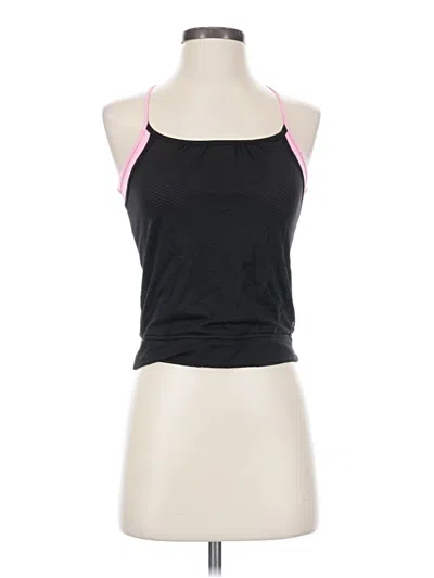 Pre-owned Danskin Now Tank Top Black Halter Neckline Tops