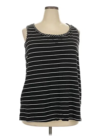 Pre-owned Danskin Now Tank Top Black Strapless Neckline Tops