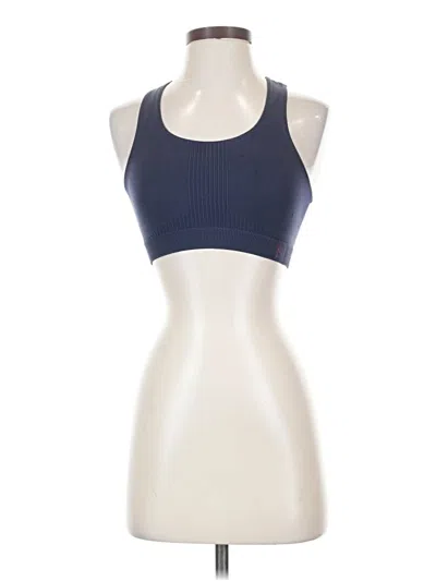 Pre-owned Danskin Now Tank Top Blue Halter Neckline Tops