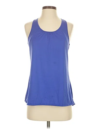 Pre-owned Danskin Now Tank Top Blue Halter Neckline Tops