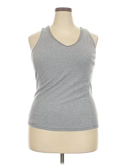 Pre-owned Danskin Now Tank Top Gray Halter Neckline Tops