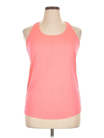 Pre-owned Danskin Now Tank Top Pink Halter Neckline Tops