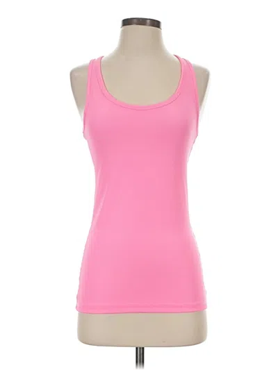 Pre-owned Danskin Now Tank Top Pink Strapless Neckline Tops