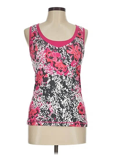Pre-owned Danskin Now Tank Top Pink Strapless Neckline Tops