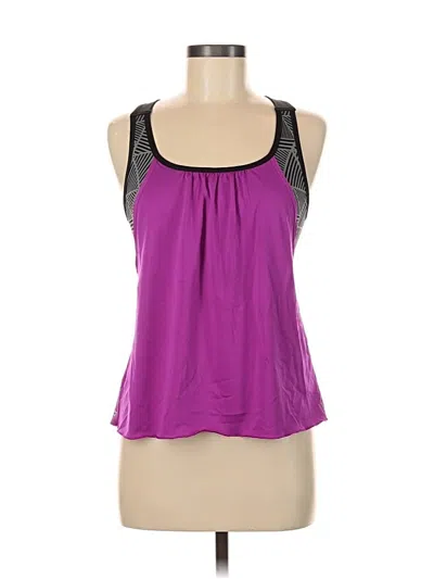 Pre-owned Danskin Now Tank Top Purple Halter Neckline Tops