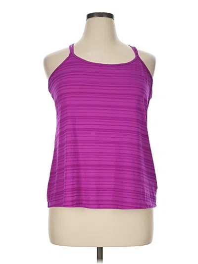 Pre-owned Danskin Now Tank Top Purple Halter Neckline Tops