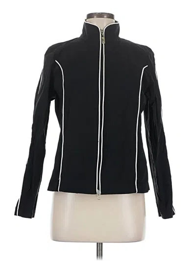 Pre-owned Danskin Now Track Jacket In Black