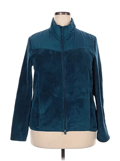 Pre-owned Danskin Now Track Jacket In Blue