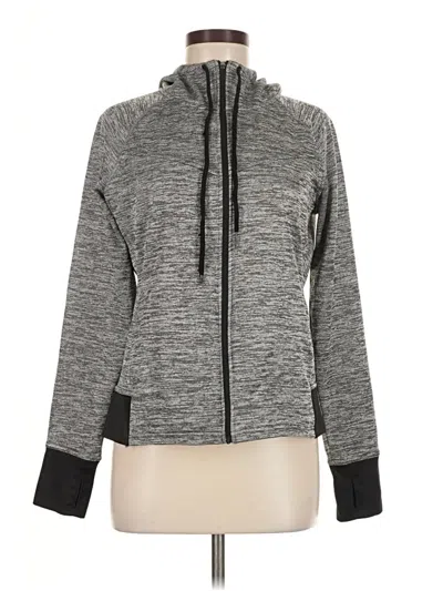 Pre-owned Danskin Now Track Jacket In Gray