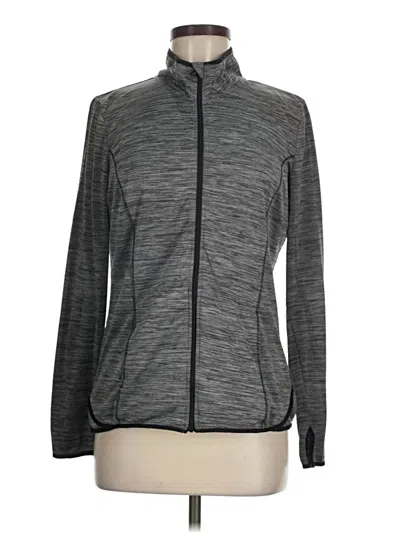 Pre-owned Danskin Now Track Jacket In Gray