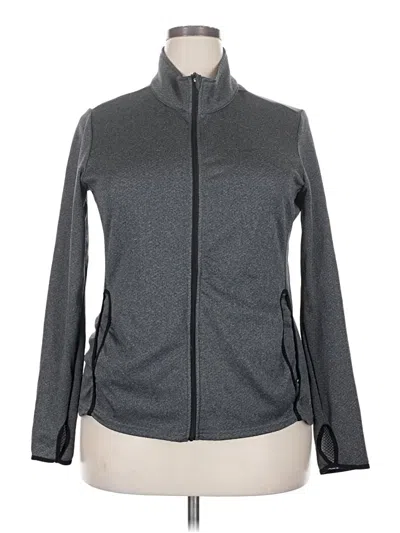 Pre-owned Danskin Now Track Jacket In Gray