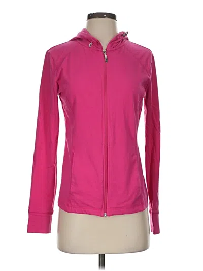 Pre-owned Danskin Now Track Jacket In Pink