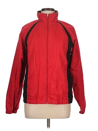Pre-owned Danskin Now Track Jacket In Red