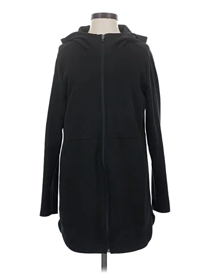 Pre-owned Danskin Now Zip Up Hoodie In Black