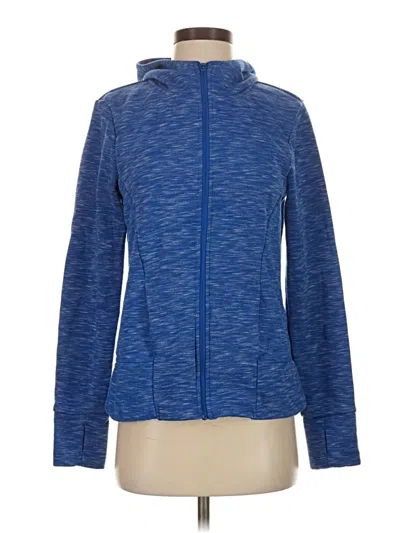 Pre-owned Danskin Now Zip Up Hoodie In Blue