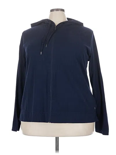 Pre-owned Danskin Now Zip Up Hoodie In Blue