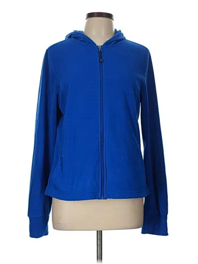 Pre-owned Danskin Now Zip Up Hoodie In Blue
