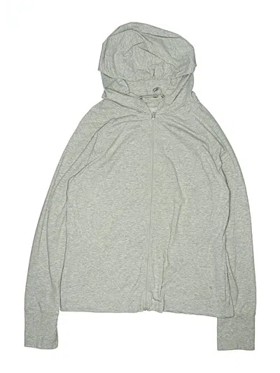 Pre-owned Danskin Now Kids' Zip Up Hoodie In Gray