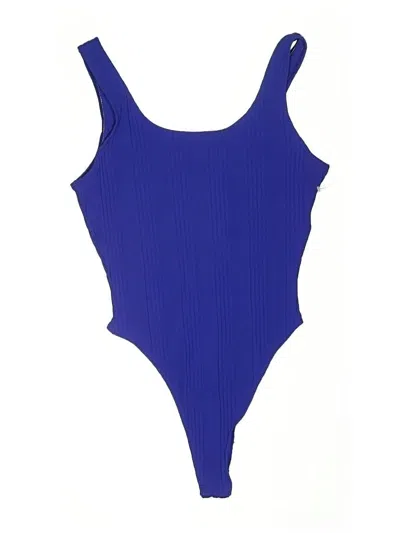 Pre-owned Danskin One Piece Swimsuit In Blue