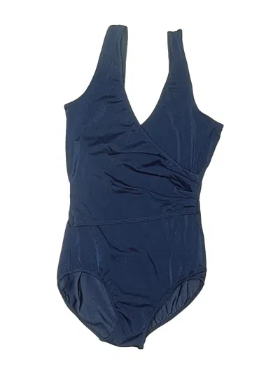 Pre-owned Danskin One Piece Swimsuit In Blue