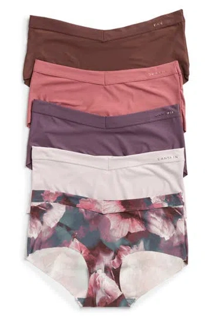 Danskin Pack Of Five Brushed Boyshorts