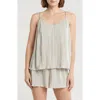 Danskin Plissé Satin Camisole & Shorts Pajamas