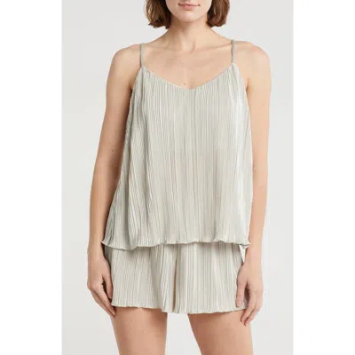 Danskin Plissé Satin Camisole & Shorts Pajamas