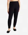 Danskin Pull On Lined Jogger In Black In Black