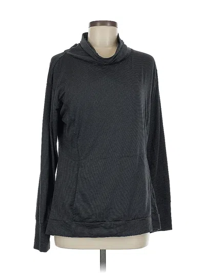 Pre-owned Danskin Pullover Hoodie In Black