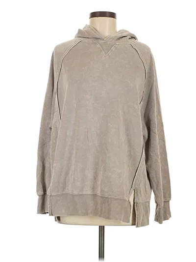 Pre-owned Danskin Pullover Hoodie In Tan