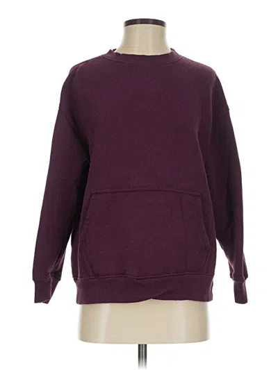Pre-owned Danskin Pullover Sweater In Burgundy