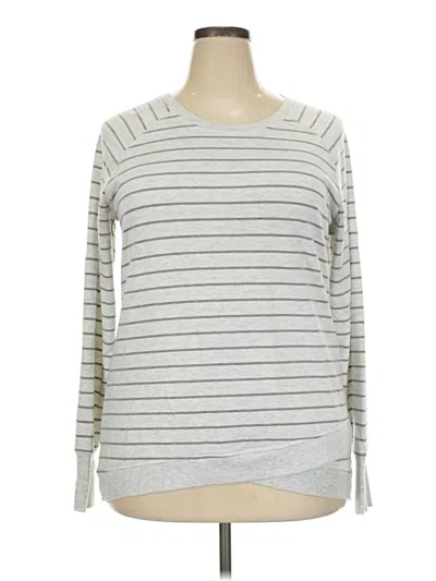 Pre-owned Danskin Pullover Sweater In Silver