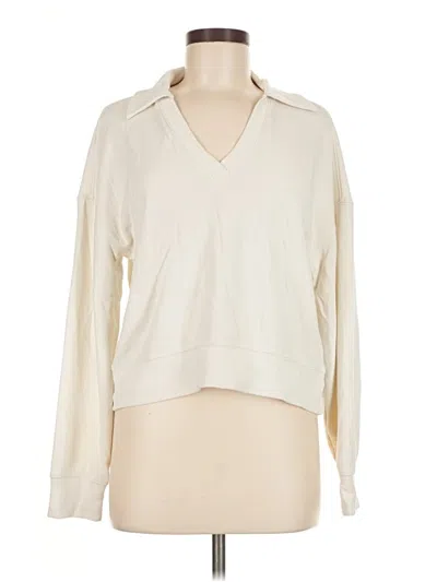 Pre-owned Danskin Pullover Sweater In White