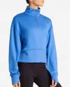 Danskin Scuba Corset Half-zip Jacket In Palace Blue In Multi