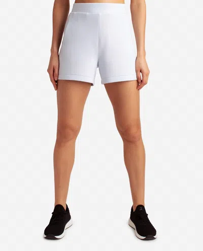 Danskin Scuba Relaxed Fit Shorts In Arctic Ice In White