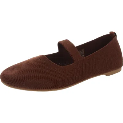 Danskin Shine Womens Knit Flat Ballet Flats In Green