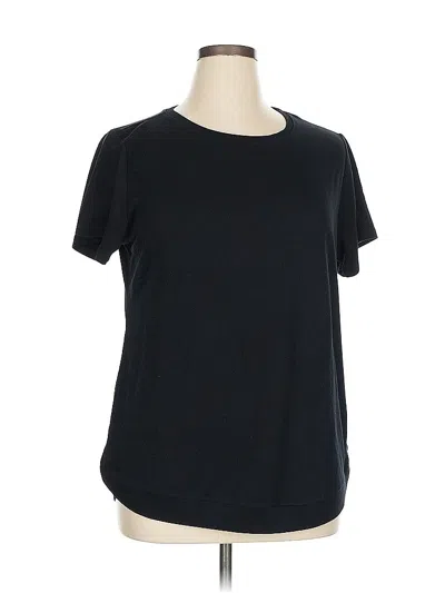 Pre-owned Danskin Short Sleeve T-shirt In Black