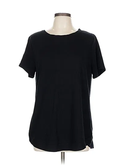 Pre-owned Danskin Short Sleeve T-shirt In Black