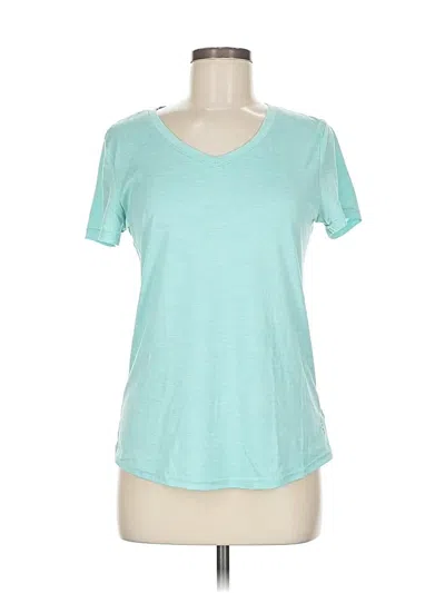 Pre-owned Danskin Short Sleeve T-shirt In Blue