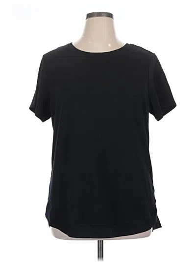Pre-owned Danskin Short Sleeve T-shirt In Black