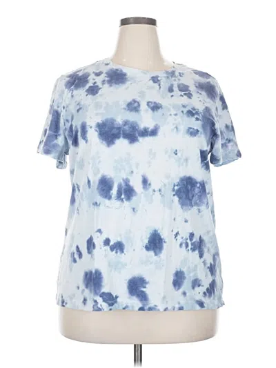 Pre-owned Danskin Short Sleeve T-shirt In Blue