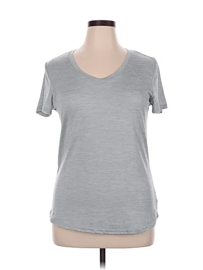 Pre-owned Danskin Short Sleeve T-shirt In Gray