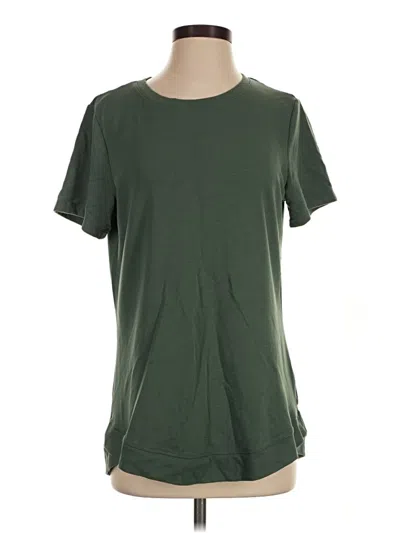 Pre-owned Danskin Short Sleeve T-shirt In Green