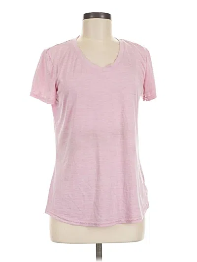 Pre-owned Danskin Short Sleeve T-shirt In Pink