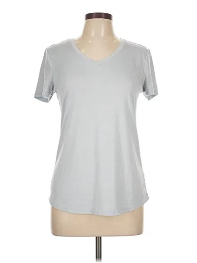 Pre-owned Danskin Short Sleeve T-shirt In Silver