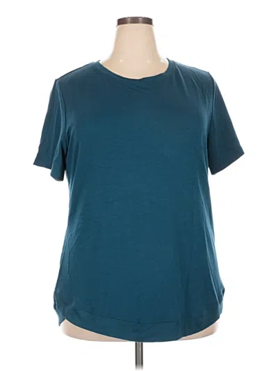 Pre-owned Danskin Short Sleeve T-shirt In Teal