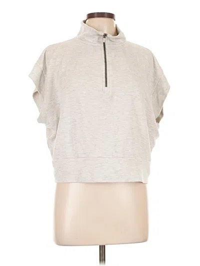 Pre-owned Danskin Short Sleeve Turtleneck In Gray