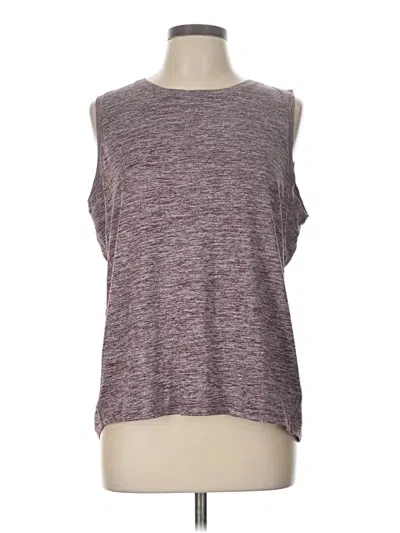 Pre-owned Danskin Sleeveless T-shirt In Burgundy