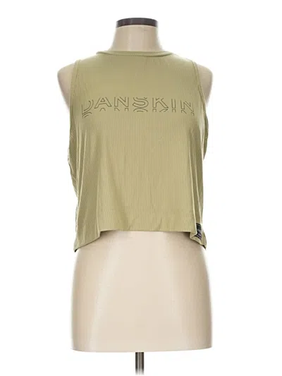 Pre-owned Danskin Sleeveless T-shirt In Green