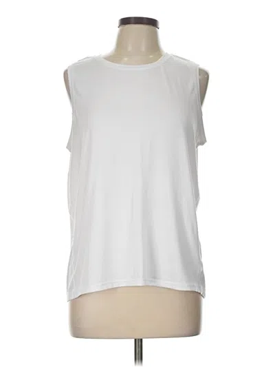 Pre-owned Danskin Sleeveless T-shirt In White